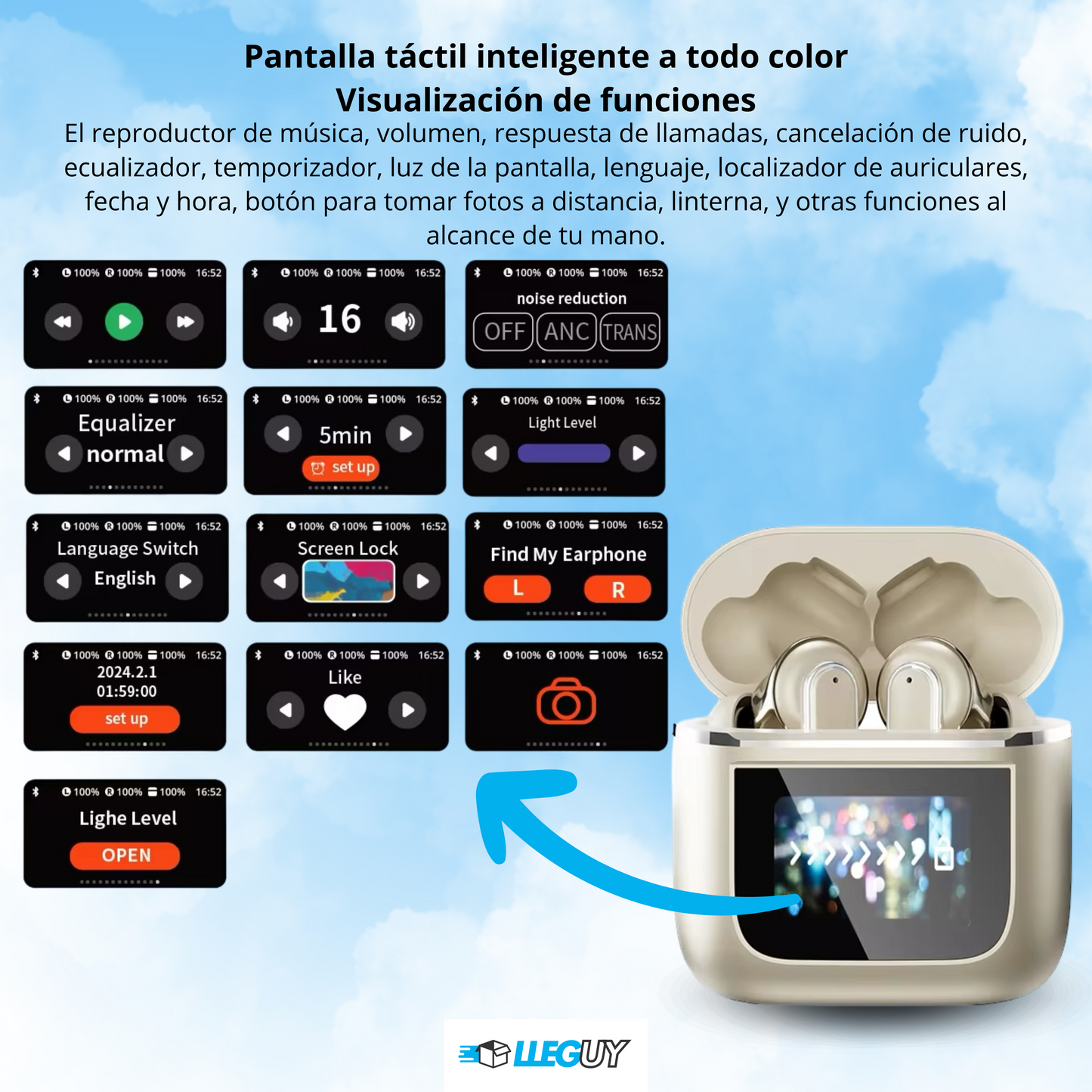 Auriculares YX27 Dorado